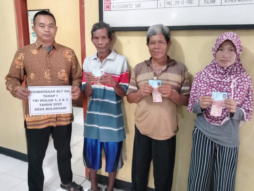 Penerimaan BLT DD Tri Wulan I Tahap 1, 2, dan 3 Tahun 2025